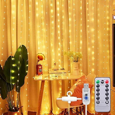 Refulgix 250 LEDs 3 m White Steady, Flickering String Rice Lights(Pack of 1)
