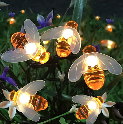 WunderVoX 16 LEDs 2.43 m Orange Steady String Rice Lights(Pack of 1)
