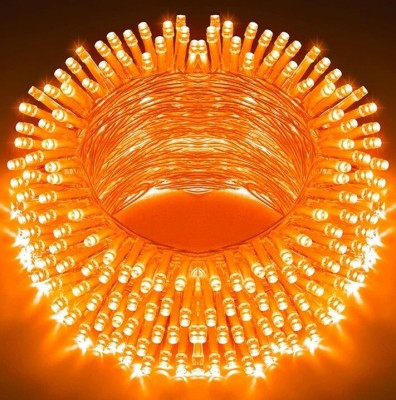 MPROW 40 LEDs 11 m Orange Steady Bulb Rice Lights(Pack of 2)