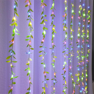 valora 200 LEDs 3 m Multicolor Steady, Flickering Leaf Rice Lights(Pack of 1)