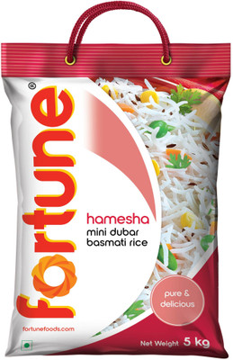 FORTUNE Hamesha Mini Dubar Basmati Rice (Broken Grain, Steam)(5 kg)