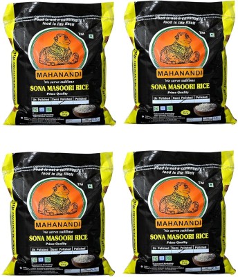 Mahanandi Sona Masoori  Rice - Prime Quality Vitamins, Proteins and Carbs Sona Masoori Rice (Small Grain, Raw)(20 kg)