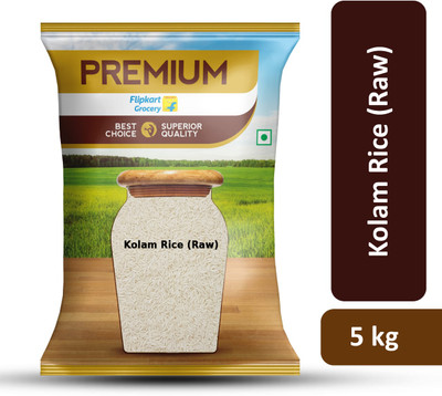 Flipkart Supermart Select Surti Kolam Raw Rice by Flipkart Grocery(5 kg)