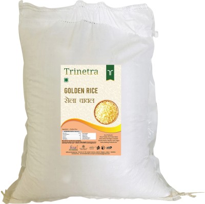 Trinetra Golden Rice (Sella Rice)- 20Kg Pack Yellow Basmati Rice (Long Grain, Raw)(20 kg)