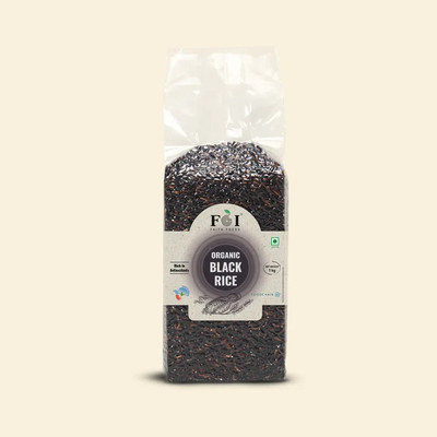 FaithFoods Organic Black Black Rice (Full Grain, Unpolished)(1 kg)