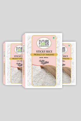 Future Foods Sticky Rice, Glutinous Rice, Mango Rice, pack of 3 - 900 grams * 3 Raw Rice (Full Grain, Raw)(2.7 kg)