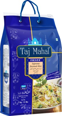 Taj Mahal Fiesta Blue 5kg Basmati Rice (Long Grain, Steam)(5 kg)