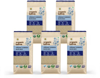 Organic Tattva Gobindobhog Rice 1Kg Each Basmati Rice (Long Grain, Polished)(5 kg)