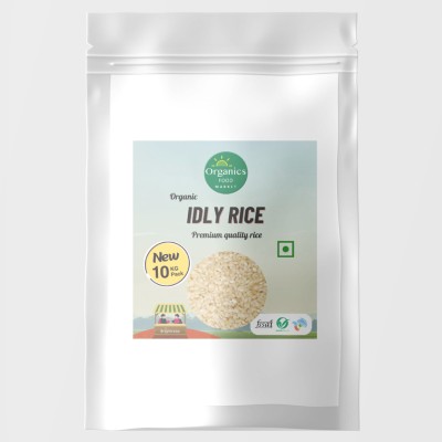 organics food market Idly Rice - For soft idly and crispy dosa (10 KG Pack) Idli Rice (Full Grain, Polished)(10 kg)