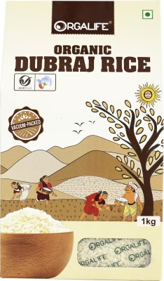 ORGALIFE Dubraj Rice 1 kg | Natural Aroma | Organic |  | Dubraj Rice (Full Grain, Unpolished)(1 kg)