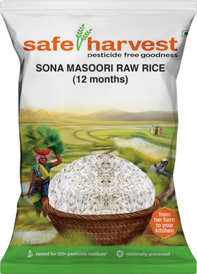 safe harvest Sona Masoori Rice (Raw)(5 kg)