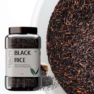 Havmi Black rice | Premium Quality, Nutritious, Healthy Rice Black Black Rice (Full Grain, Unpolished)(1 kg)