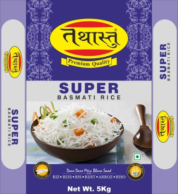 Tathastu SUPER BASMATI RICE Basmati Rice (Long Grain, Steam)(5 kg)