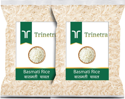 Trinetra Basmati Rice 400Gm Each (Pack Of 2) Long Rice / Chawal (800 g) Basmati Rice (Long Grain, Raw)(0.8 kg)
