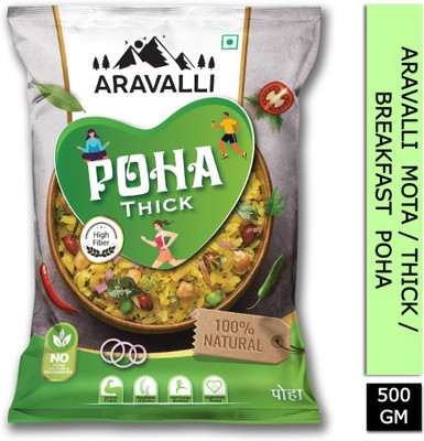 Aravalli Premium Thick Poha Poha(0.5 kg)