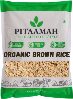 pitaamah Aromatic Brown Rice | Unpolished | Briyani Rice| Fitness | Gluten-free Brown Long Grain Rice (Long Grain)(1 kg)