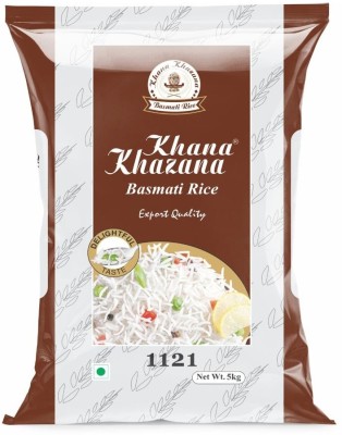 KHANA KHAZANA Biryani Special Basmati Rice| Tasty & great aroma Pulao Rice| White-XXXL 1121 Basmati Rice (Long Grain, Raw)(5 kg)