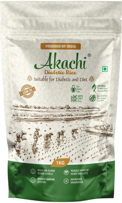 Akachi Diabetic White Rice | Sugar-free| Low GI Everyday Rice (Medium Grain, Raw)(1 kg)