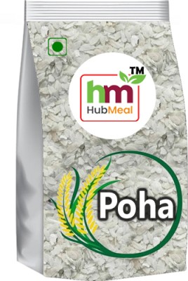 Hubmeal Premium Quality Poha/Chura 500G | Great Source of Multiple Benefits | Poha (Full Grain, Parboiled)(0.5 kg)