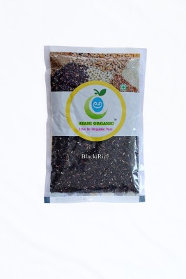 AVANI ORGANIC Indian Organically Grown Regular Black Forbidden Rice (Unpolished)(0.5 kg)