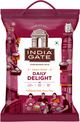 INDIA GATE Daily Delight Raw and Aged Broken Rice Basmati Rice(5 kg)