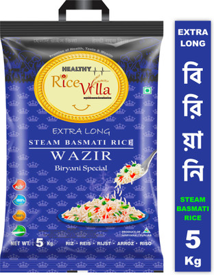 Healthy Rice Villa 11-21  Wazir Biryani Special 5Kg Basmati Rice (Long Grain, Steam)(5 kg)