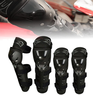 ASRYD Knee Guard, Elbow Guard, Shin Guard Free Black(Pack of 4)