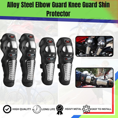 SRPHERE Knee Guard, Elbow Guard Free Black(Pack of 4)