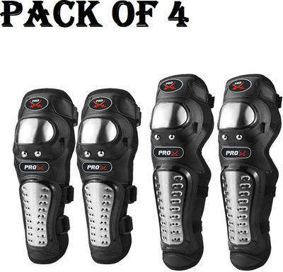 SRPHERE Knee Guard, Elbow Guard Free Black(Pack of 4)
