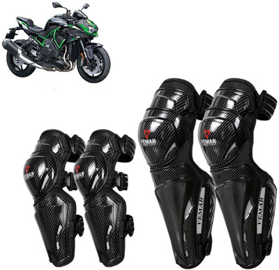 AUTO PEARL Elbow Guard, Knee Guard Free Black(Pack of 4)