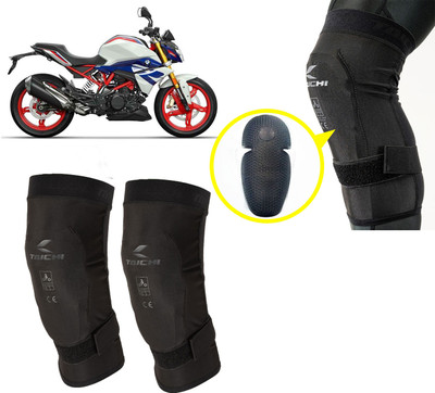 AUTO PEARL Protective Knee Sleeve 2nd Skin Black Arti-Lage Foam Pads for G 310 R Elbow Guard, Knee Guard, Shin Guard Free Black(Pack of 2)