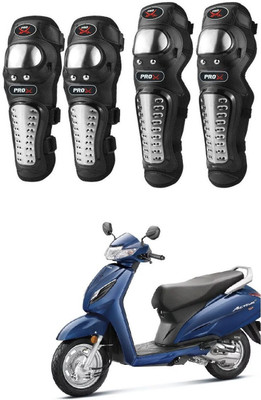 Znee Smart Knee Guard, Elbow Guard Free Black(Pack of 4)