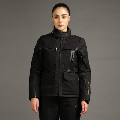 ROYAL ENFIELD RE x Rev'it Darcha Pro Women Riding Jacket with CE Level 2 Shoulder & Elbow Riding Protective Jacket(Black, M)
