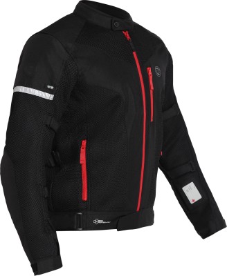 ROYAL ENFIELD Windfarer V2 Riding Jacket with CE Level 2 Shoulder, Elbow and Back Armours Riding Protective Jacket(Black, XL)