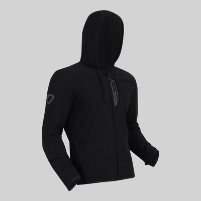 ROYAL ENFIELD Urbanite Riding Hoodie | Level 2 Shoulder & Elbow Armours | Class A certified Riding Protective Jacket(Black, XL)