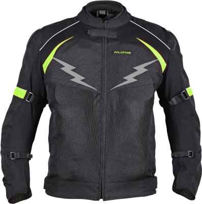 ALLEXTREME WILDFIRE-B/NG-L Riding Protective Jacket(Black, Green, L)