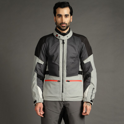 ROYAL ENFIELD RE x Rev'it Sahara Air Premium Riding Jacket with CE Level 2 Shoulder & Elbow Riding Protective Jacket(Grey, S)