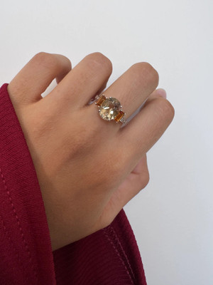 Carillon Jewelry Ellie Ring Sterling Silver Citrine Ring