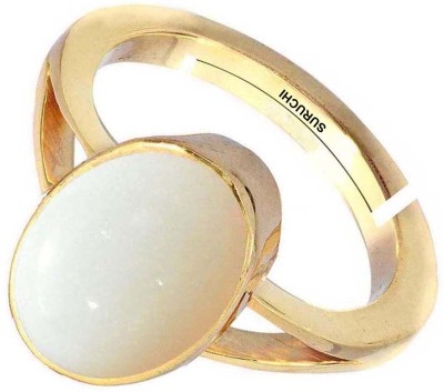 Suruchi Gems & Jewels Natural Opal 7.25 Ratti or 6.5 Ct Gemstone Panchdhatu (5 Metal) Women Adjustable Stone Ring