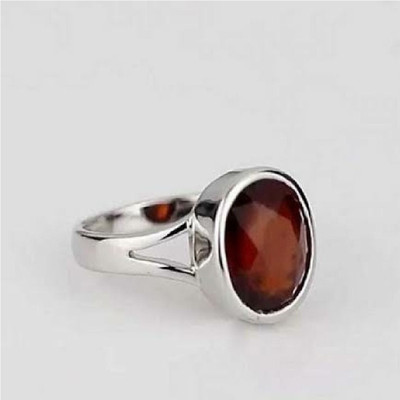 Ceylonmine01 Alloy Garnet Silver Plated Ring