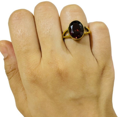 GenZcomplex Brass Garnet Ring