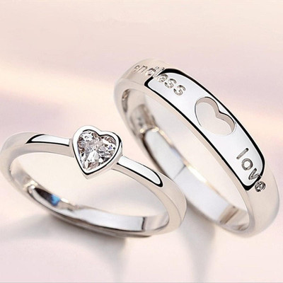 Inori Brass, Stainless Steel, Copper, Metal Rhodium, Silver, Titanium, Gold, Platinum Plated Ring Set