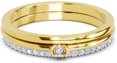 Sparq Certified Lab Grown Diamond & BIS Hallmark Gold Plated Sterling Silver Gold Plated Ring