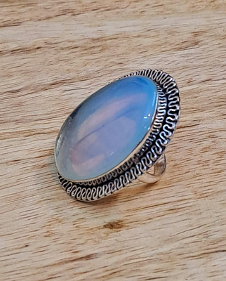 Divinity Healing Opalite Crystal Ring for improved Stone Crystal Ring