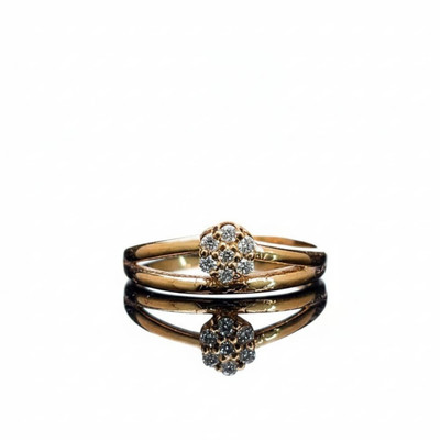 Raningagems Rose Gold Plated 925 Sterling Silver Ring with Lab-Grown Stone Silver Gold Plated Ring