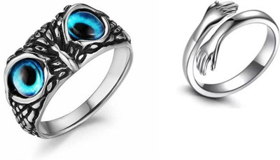 Vibeesle Women Ring (Pack of 2) Alloy Ring