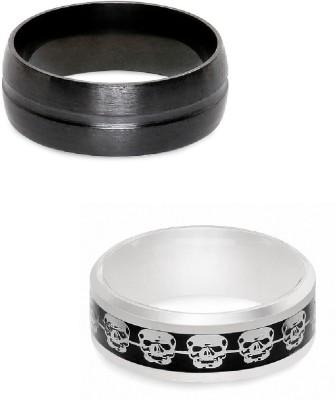 fabula Stainless Steel Silver Plated Ring