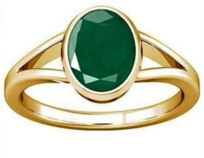 Jewelswonder Lajward Lazward Wt 10.25 Ratti Gem 5dhatu Silver Coated Adjustable Ring Unisex Metal Emerald Gold Plated Ring