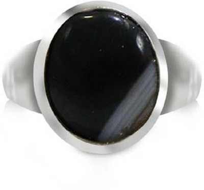 GenZcomplex Stone Agate Silver Plated Ring