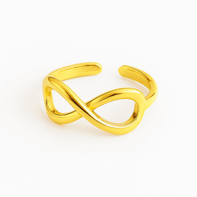 house of common 18K Gold Plated Infinite Shine finger ring Alloy Ring